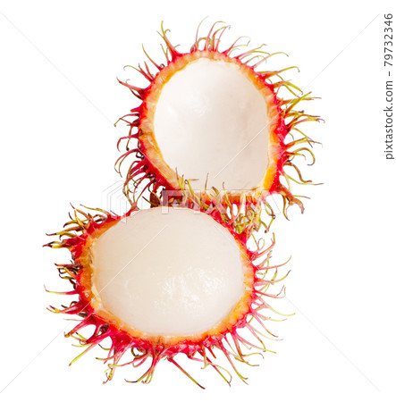 Rambutan isolated on white with clipping path 79732346