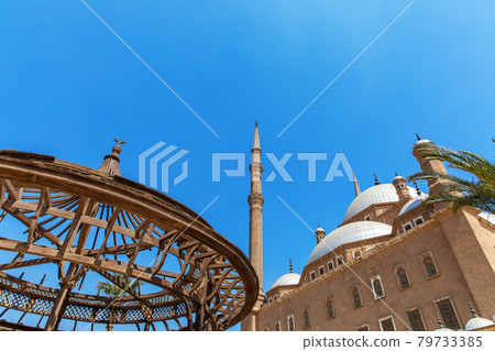 The Great Mosque of Muhammad Ali Pasha and the pavilion in the yard of the Citadel, Cairo, Egypt 79733385