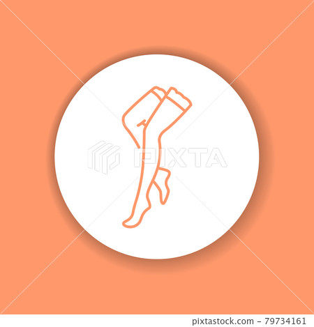 Slimming lingerie color glyph icon. Pictogram for web page, 79734161