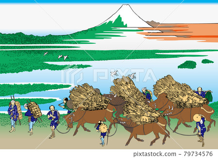 Katsushika Hokusai image Surushu Ohno Nitta bright version Katsushika Hokusai image Surushu Ohno Nitta bright version 79734576