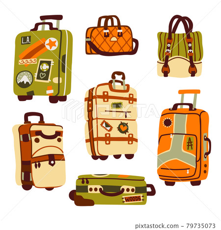 Luggage bags, suitcases and backpack for journey 79735073