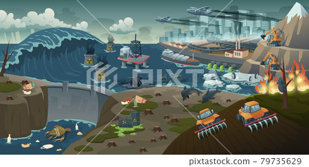 Ecology pollution, deforestation global problem Ecology pollution, deforestation global problem 79735629