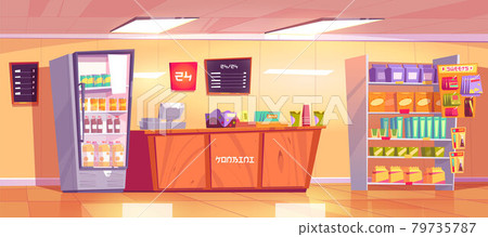Konbini, japanese convenience store interior Konbini, japanese convenience store interior 79735787