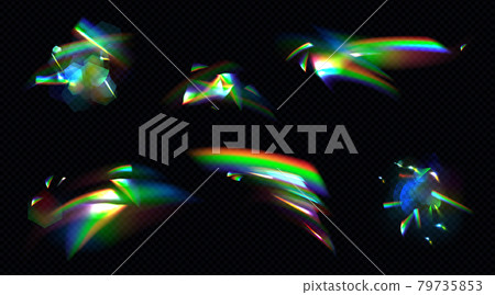 Rainbow crystal light, prism flare reflection lens 79735853