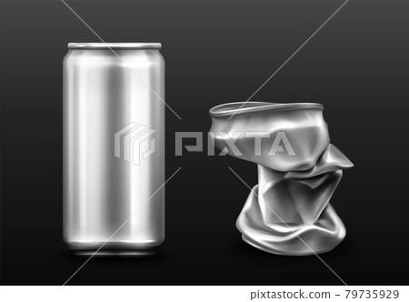 Crumpled aluminium can, metal trash for recycle Crumpled aluminium can, metal trash for recycle 79735929