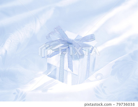 Silver ribbon gift Silver ribbon gift 79736038