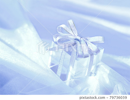 Silver ribbon gift Silver ribbon gift 79736039