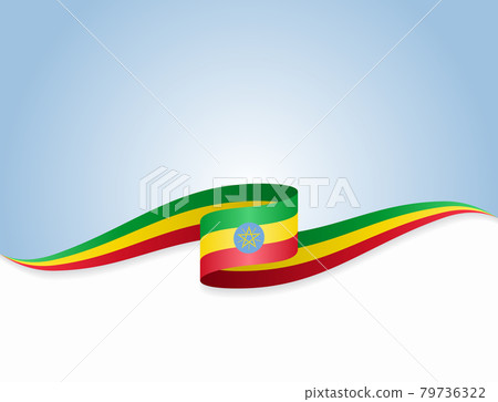 Ethiopian flag wavy abstract background. Vector - Stock Illustration  [79736322] - PIXTA