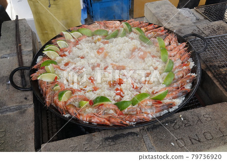 Spanish specialty "Paella" 79736920