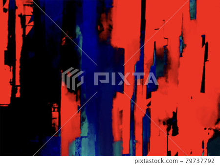 夢幻般的紅色和藍色彩色紋理背景 79737792