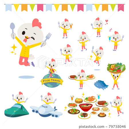 Bird boy set on food events Bird boy set on food events 79738046