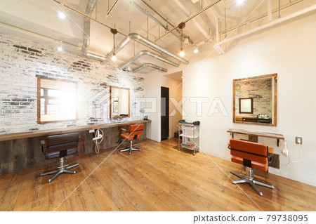 Interior hair salon interior image with styling chairs Interior hair salon interior image with styling chairs 79738095