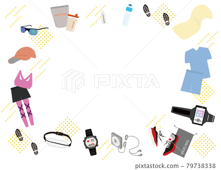 Frame for jogging / running items Frame for jogging / running items 79738338