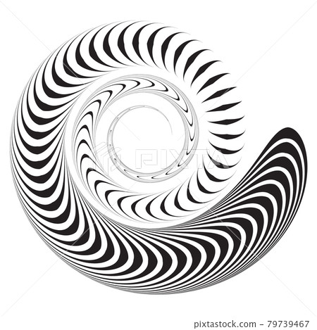 Abstract black background with spiral lines - Stock Illustration ...