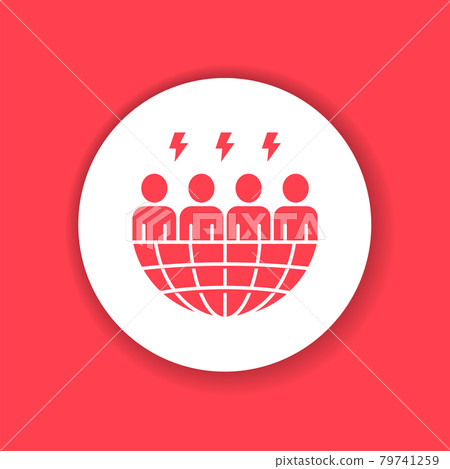 Racism black glyph icon. Harassment, and violence. Human rights. Sign for web page, mobile app, button. Racism black glyph icon. Harassment, and violence. Human rights. Sign for web page, mobile app, button. 79741259