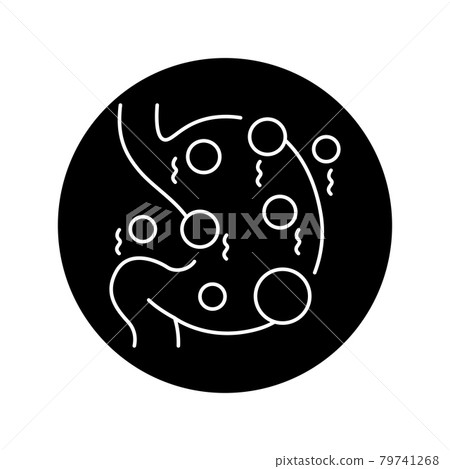 Flatulence olor line icon. Pictogram for web page, mobile app, promo. Flatulence olor line icon. Pictogram for web page, mobile app, promo. 79741268