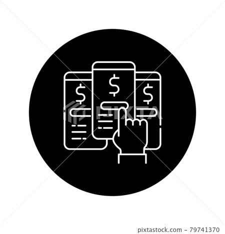 Choice of tariff plan black glyph icon. Pictogram for web page, mobile app Choice of tariff plan black glyph icon. Pictogram for web page, mobile app 79741370