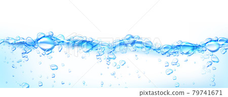 Boiling water abstract background with air bubbles 79741671