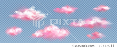 Realistic pink clouds, sunset or sunrise eddies Realistic pink clouds, sunset or sunrise eddies 79742011