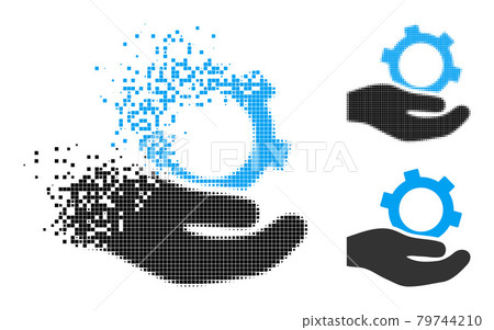 Disappearing and Halftone Dot Engineering Service Glyph Disappearing and Halftone Dot Engineering Service Glyph 79744210