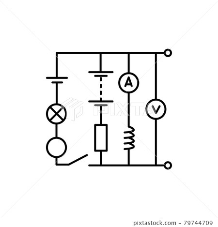 Electrology olor line icon. Pictogram for web page, mobile app, promo. 79744709