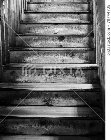 Old Wooden Staircase 79744738