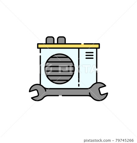 Ventilation installation color line icon. Pictogram for web page, mobile app Ventilation installation color line icon. Pictogram for web page, mobile app 79745266