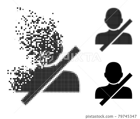 Dust and Halftone Pixel Restricted User Icon Dust and Halftone Pixel Restricted User Icon 79745347