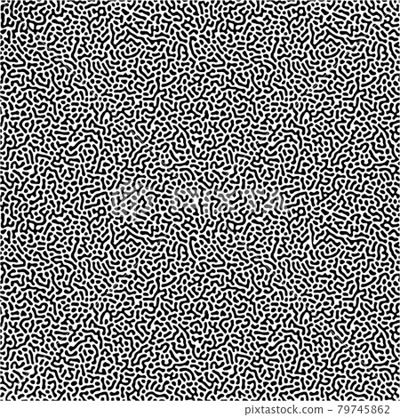 Cyclic Symmetric Multiscale Turing Pattern. Monochrome texture 79745862