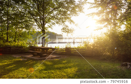 Robert Point during sunny summer sunset 79745916