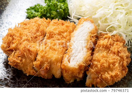 Pork cutlet (loin cutlet). Pork cutlet (loin cutlet). 79746371