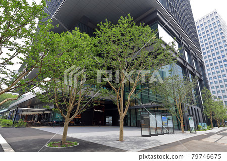 東京大手町的城市景觀東京火炬常盤橋塔 東京大手町的城市景觀東京火炬常盤橋塔 79746675