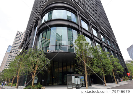 東京大手町的城市景觀東京火炬常盤橋塔 東京大手町的城市景觀東京火炬常盤橋塔 79746679