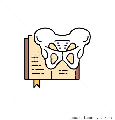 Osteology color line icon. Pictogram for web page, mobile app Osteology color line icon. Pictogram for web page, mobile app 79746985