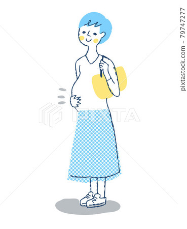 Pregnant young woman Pregnant young woman 79747277