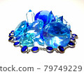 Blue glass 79749229