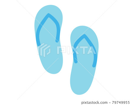 Illustration of simple flip flops Illustration of simple flip flops 79749955