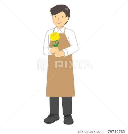 Florist man in an apron 79750783