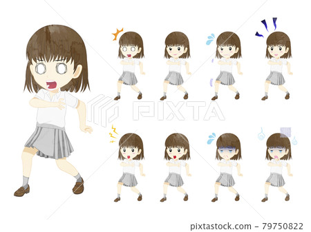 Student polo shirt girl 79750822
