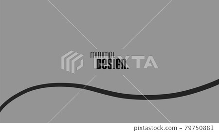 Gray easy-to-use simple abstract background-illustration material with sample text 79750881