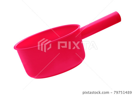 Red plastic bowl for water isolated on white background Red plastic bowl for water isolated on white background 79751489
