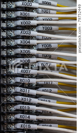 Wiring -- Control panel with wires 79752449