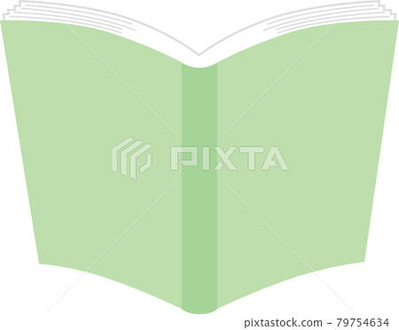 Green open book 79754634