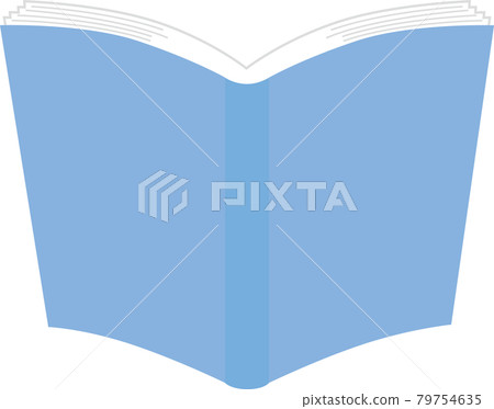 Blue open book 79754635