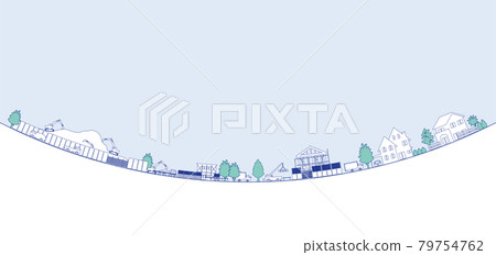 Vector illustration of cityscape 79754762