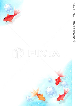 Cool glass ball and goldfish frame Cool glass ball and goldfish frame 79754798