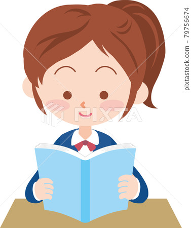 讀一本書的女孩 79756674