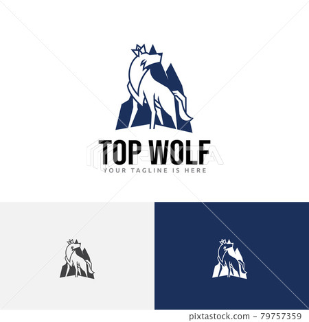 Top Mountain King Crown Wolf Alpha Logo 79757359