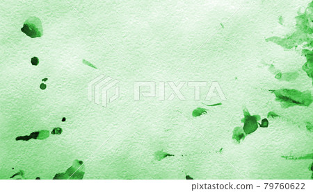 Abstract green watercolor on paper texture as background Abstract green watercolor on paper texture as background 79760622