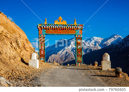 Gates of Ki gompa, Spiti Valley, Himachal Pradesh 79760805
